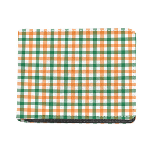 Irish Plaid St. Patrick's Day Print Bifold Wallet