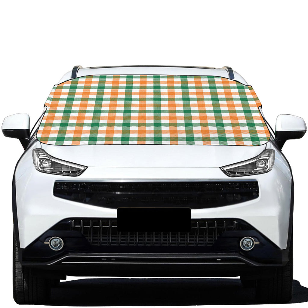 Irish Plaid St. Patrick's Day Print Car Windshield Snow Cover