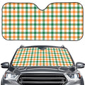 Irish Plaid St. Patrick's Day Print Car Windshield Sun Shade