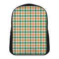 Irish Plaid St. Patrick's Day Print Casual Backpack