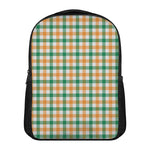 Irish Plaid St. Patrick's Day Print Casual Backpack