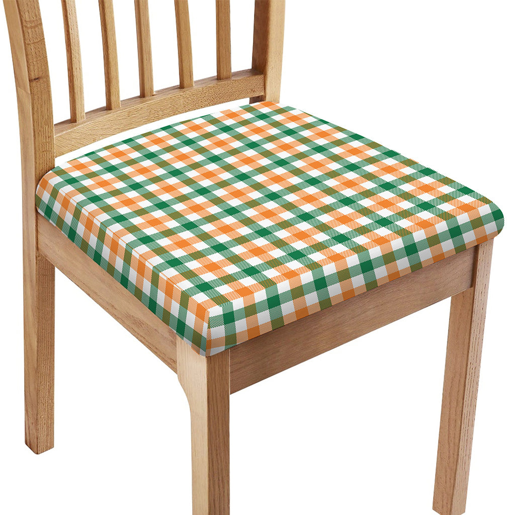 Irish Plaid St. Patrick's Day Print Chair Cushion Cover