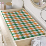 Irish Plaid St. Patrick's Day Print Changing Pad Cover