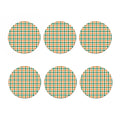 Irish Plaid St. Patrick's Day Print Coaster Set