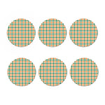 Irish Plaid St. Patrick's Day Print Coaster Set