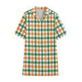 Irish Plaid St. Patrick's Day Print Cotton Hawaiian Shirt