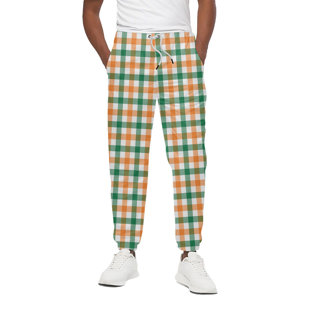 Irish Plaid St. Patrick's Day Print Cotton Pants
