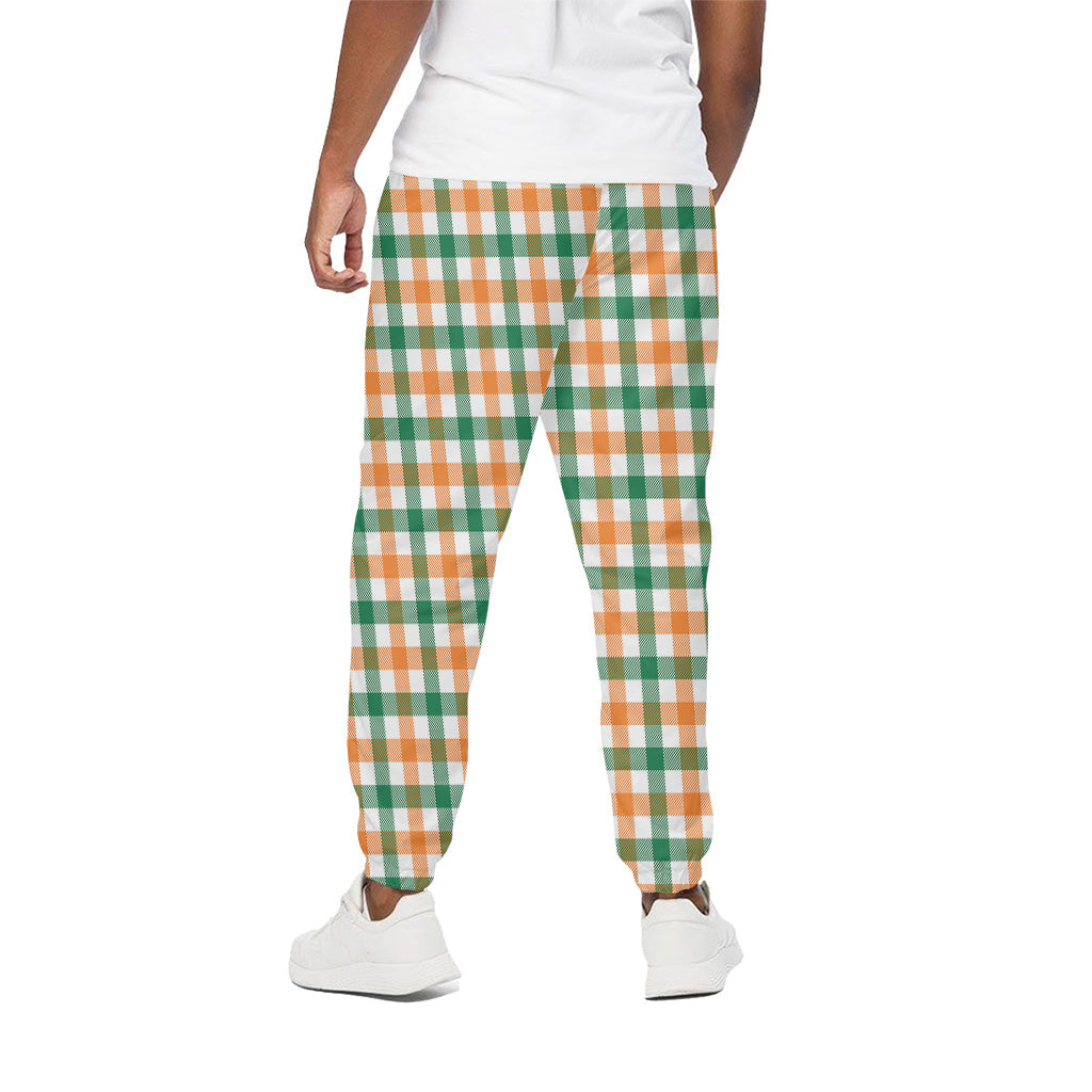 Irish Plaid St. Patrick's Day Print Cotton Pants