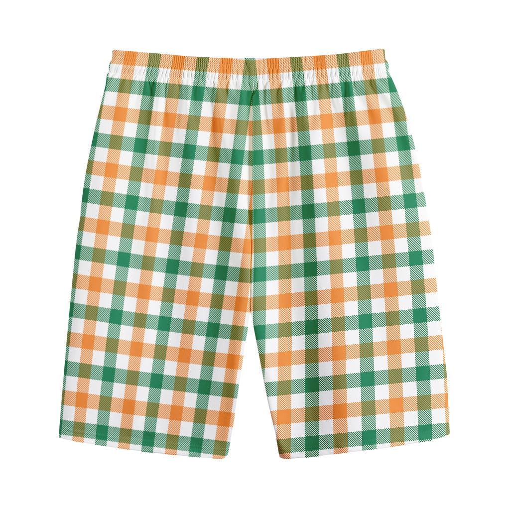Irish Plaid St. Patrick's Day Print Cotton Shorts