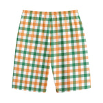 Irish Plaid St. Patrick's Day Print Cotton Shorts
