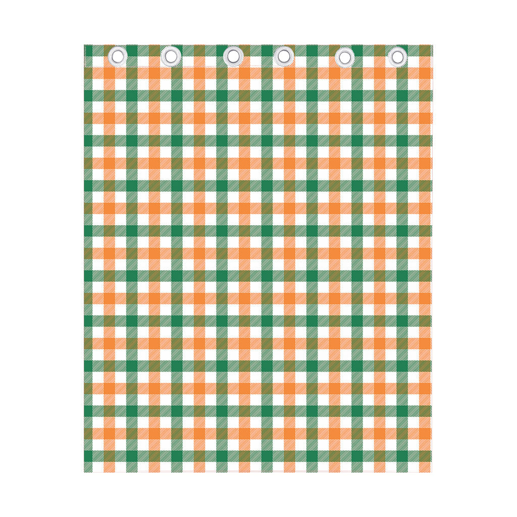 Irish Plaid St. Patrick's Day Print Curtain