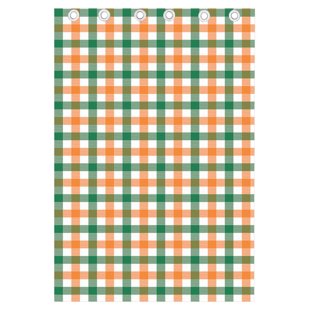 Irish Plaid St. Patrick's Day Print Curtain