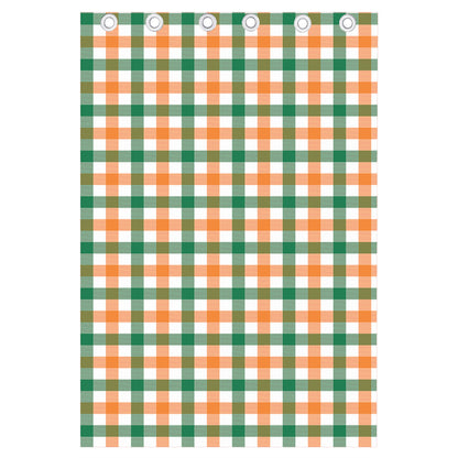 Irish Plaid St. Patrick's Day Print Curtain