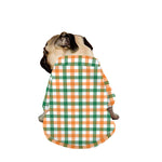 Irish Plaid St. Patrick's Day Print Dog Zip Up Jacket