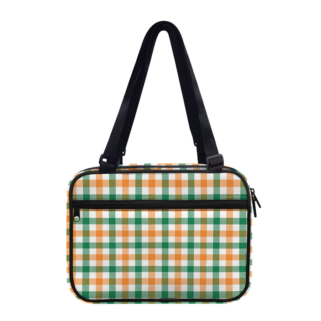 Irish Plaid St. Patrick's Day Print Double Strap Bible Bag