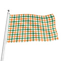 Irish Plaid St. Patrick's Day Print Flag