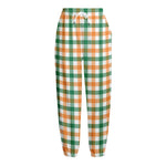 Irish Plaid St. Patrick's Day Print Fleece Lined Knit Pants