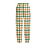 Irish Plaid St. Patrick's Day Print Fleece Lined Knit Pants