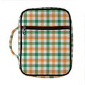 Irish Plaid St. Patrick's Day Print Front Pocket Bible Bag
