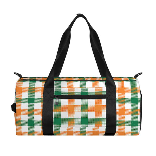 Irish Plaid St. Patrick's Day Print Gym Bag