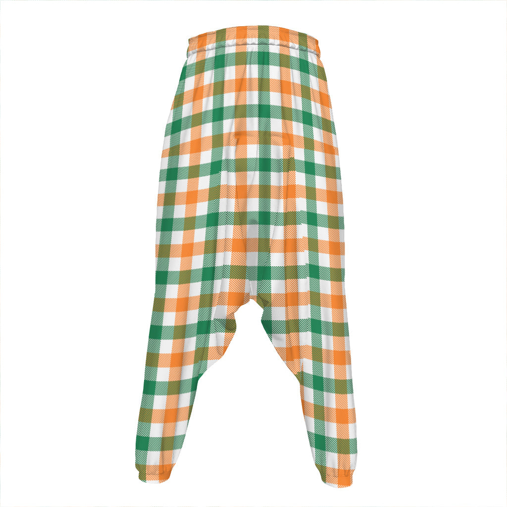 Irish Plaid St. Patrick's Day Print Hammer Pants