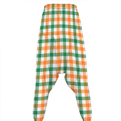 Irish Plaid St. Patrick's Day Print Hammer Pants