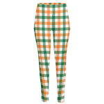 Irish Plaid St. Patrick's Day Print High-Waisted Pocket Leggings