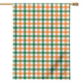 Irish Plaid St. Patrick's Day Print House Flag