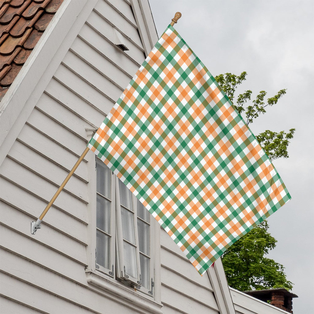 Irish Plaid St. Patrick's Day Print House Flag