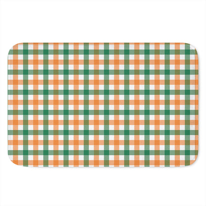 Irish Plaid St. Patrick's Day Print Indoor Door Mat