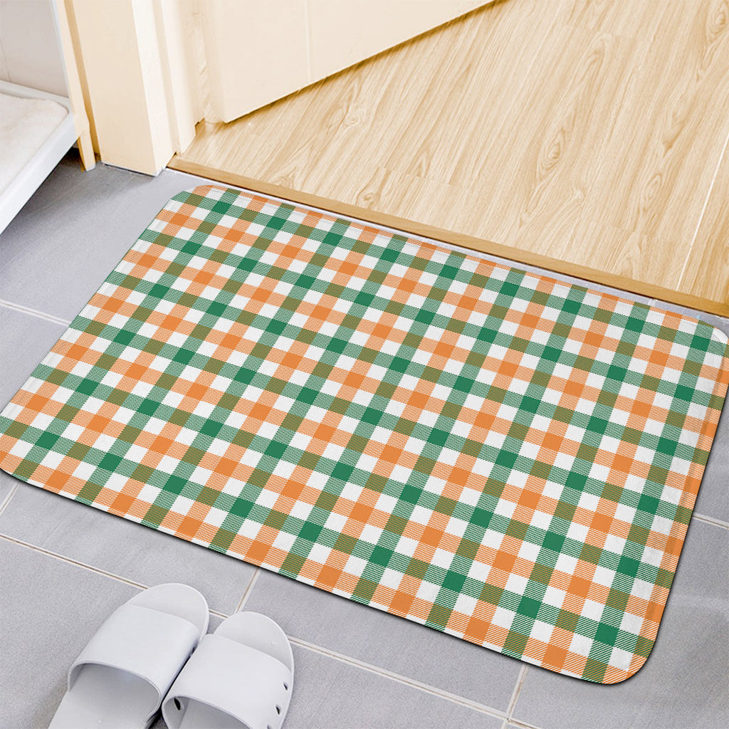 Irish Plaid St. Patrick's Day Print Indoor Door Mat