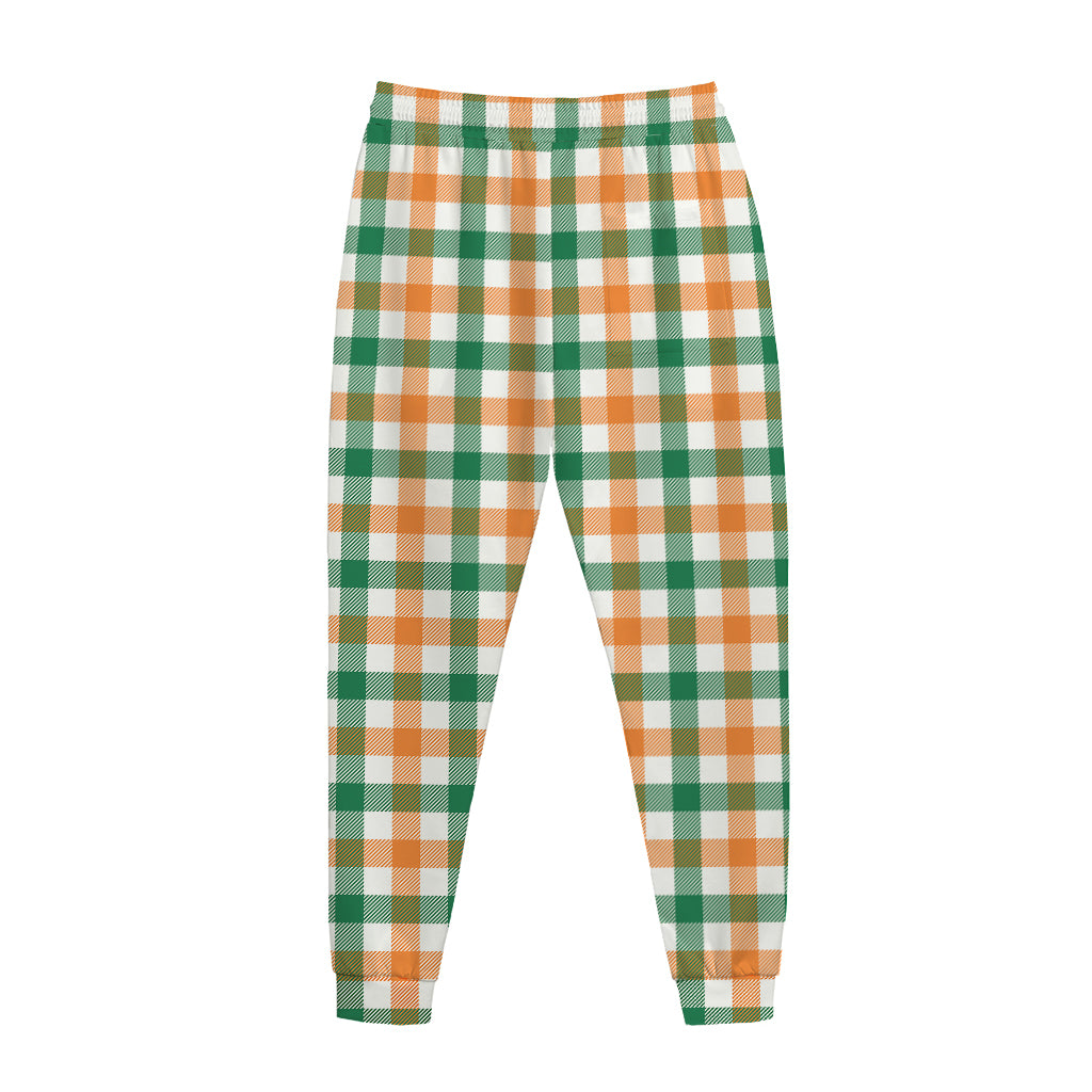 Irish Plaid St. Patrick's Day Print Jogger Pants