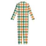 Irish Plaid St. Patrick's Day Print Jumpsuit