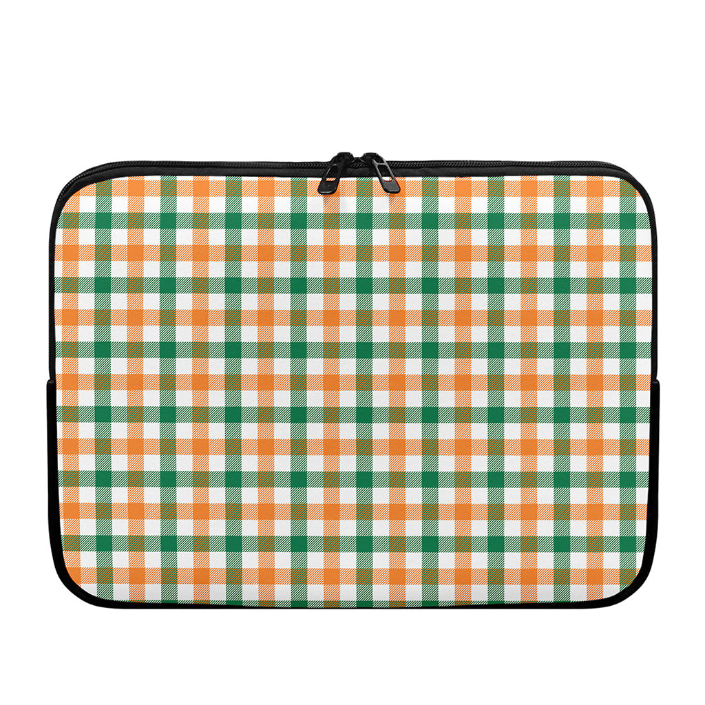 Irish Plaid St. Patrick's Day Print Laptop Sleeve
