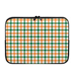 Irish Plaid St. Patrick's Day Print Laptop Sleeve