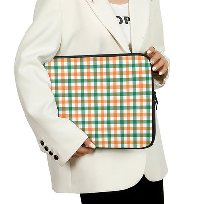 Irish Plaid St. Patrick's Day Print Laptop Sleeve