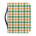 Irish Plaid St. Patrick's Day Print Leather Bible Cover