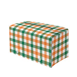 Irish Plaid St. Patrick's Day Print Leather Tissue Box Cover