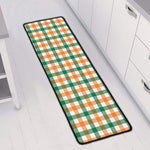 Irish Plaid St. Patrick's Day Print Long Kitchen Mat