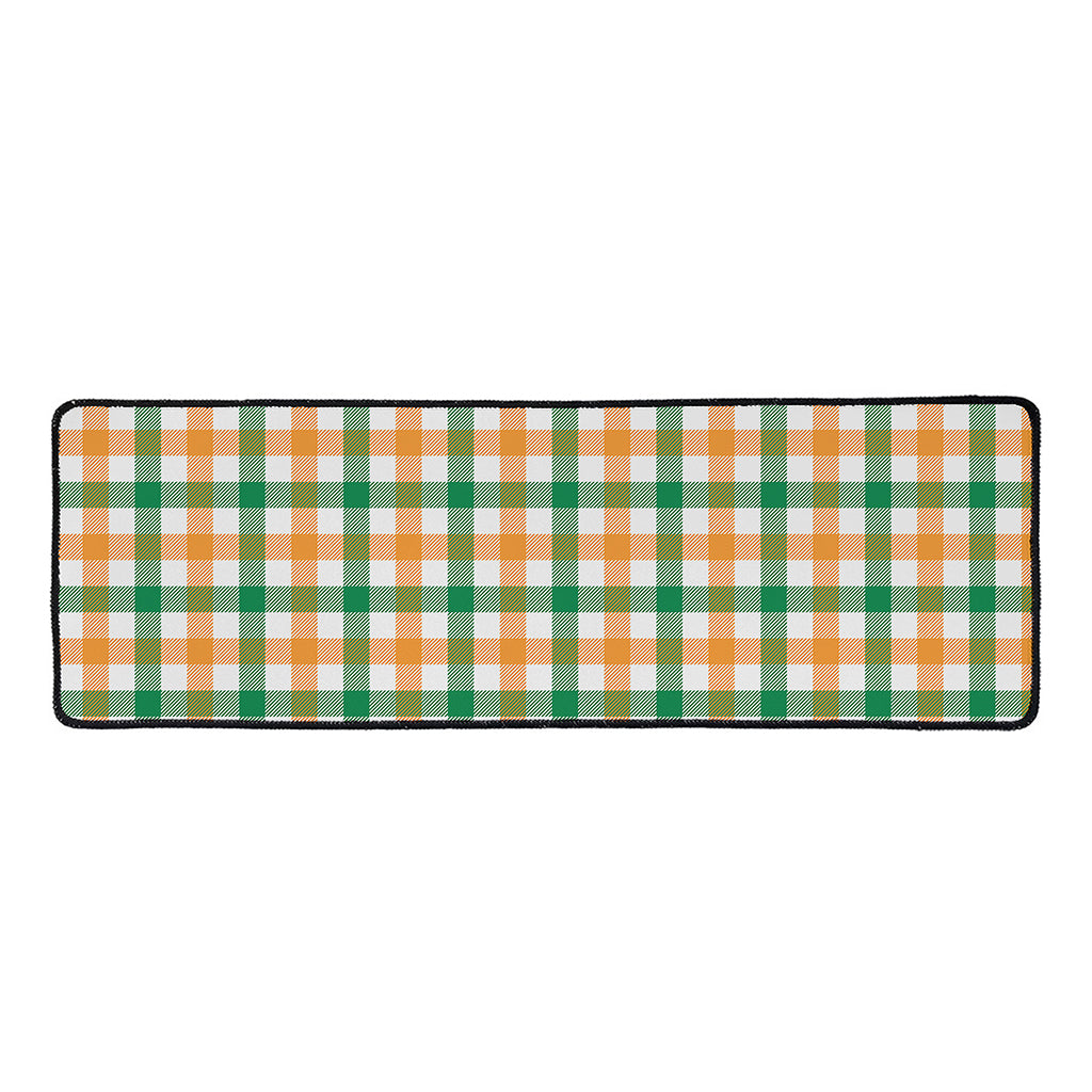 Irish Plaid St. Patrick's Day Print Long Kitchen Mat