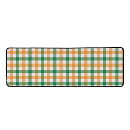 Irish Plaid St. Patrick's Day Print Long Kitchen Mat