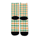 Irish Plaid St. Patrick's Day Print Long Socks