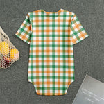 Irish Plaid St. Patrick's Day Print Men's Bodysuit