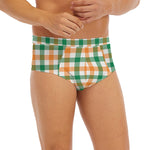 Irish Plaid St. Patrick's Day Print Men's Briefs