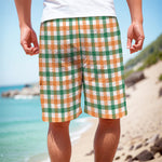 Irish Plaid St. Patrick's Day Print Men's Cargo Shorts