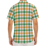Irish Plaid St. Patrick's Day Print Men's Deep V-Neck Shirt
