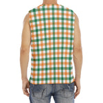Irish Plaid St. Patrick's Day Print Men's Fitness Tank Top
