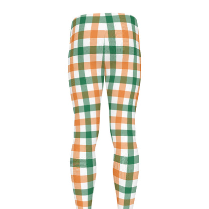 Irish Plaid St. Patrick's Day Print Men's leggings