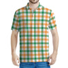 Irish Plaid St. Patrick's Day Print Men's Polo Shirt