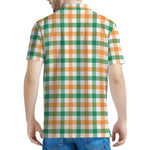 Irish Plaid St. Patrick's Day Print Men's Polo Shirt